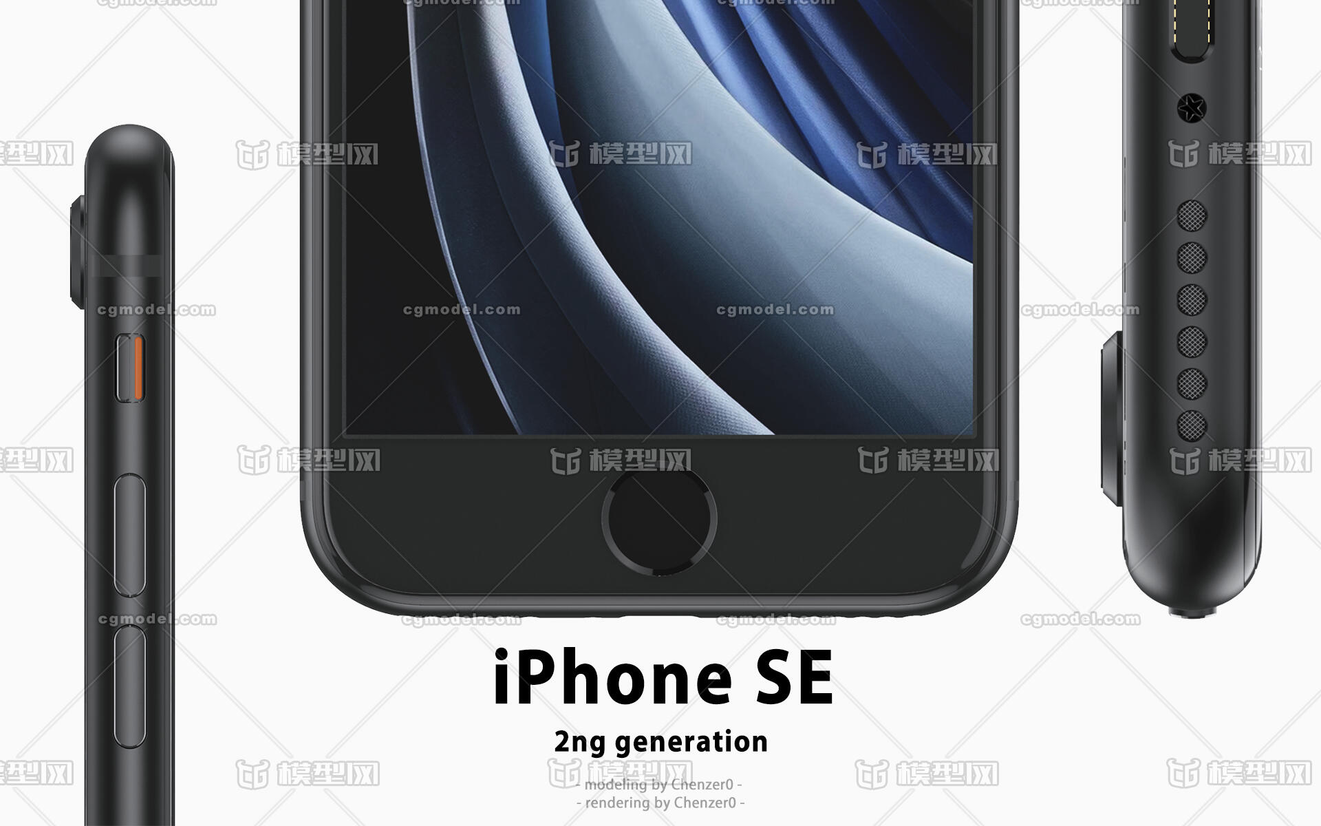 Apple 苹果iphone Se 2 Non Zero作品 电子电器电话手机 Cg模型网