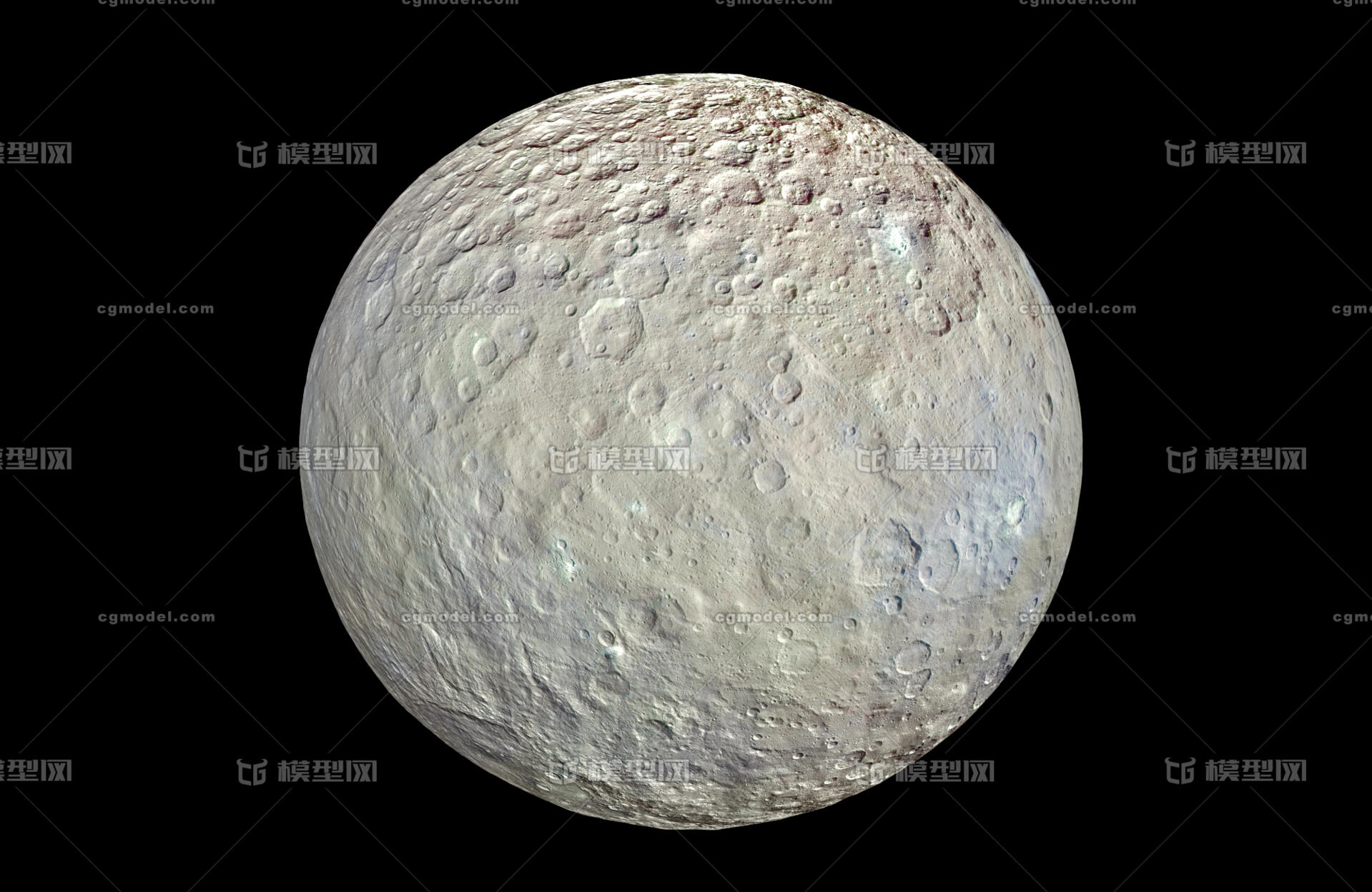 高模写实月球外星球模型 银河系 月球表面模型