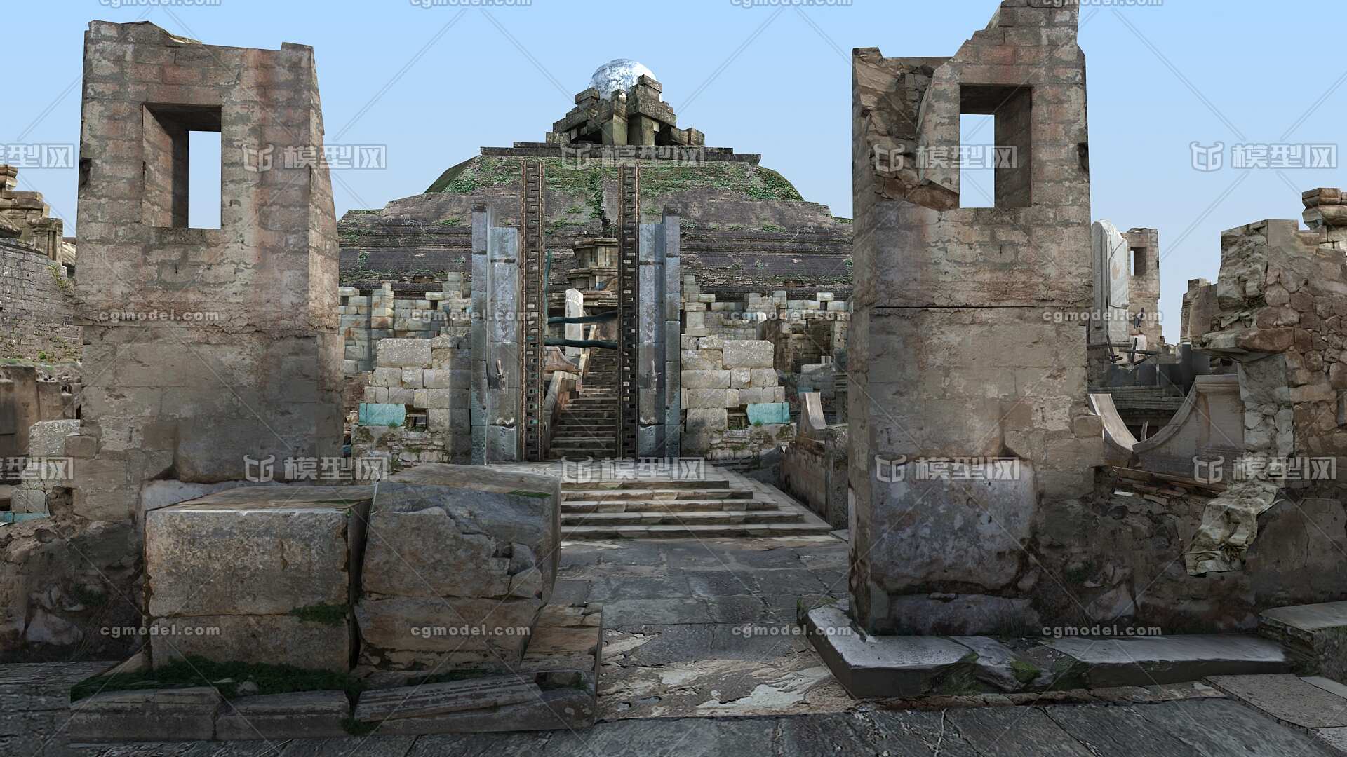 玛雅古城 玛雅文化 玛雅遗址 亚特兰蒂斯 失落的文明 带obj格式