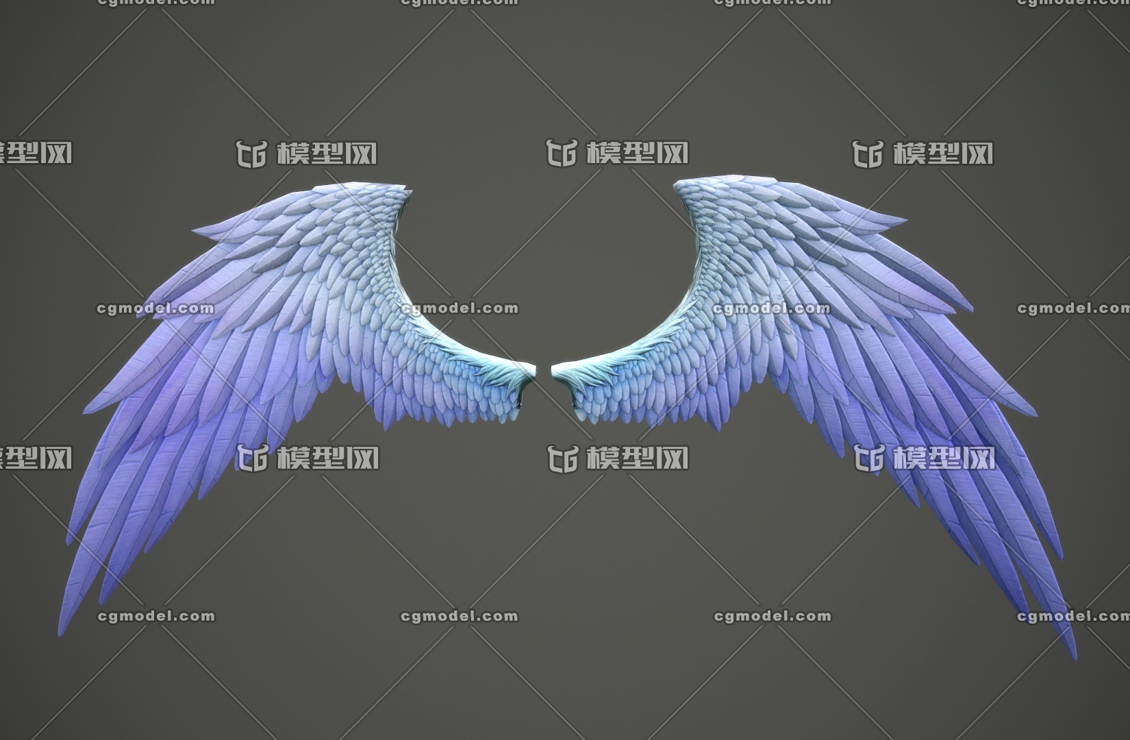 【简模】天使羽翼 pbr 次世代 翅膀 wing