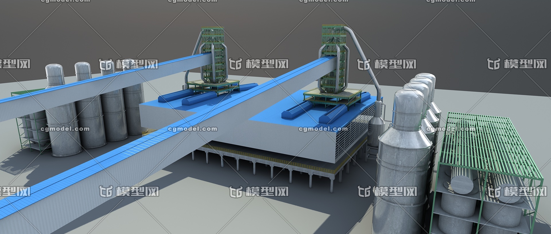炼钢厂高炉模型_gghongchuan作品_机械/器械工业设备