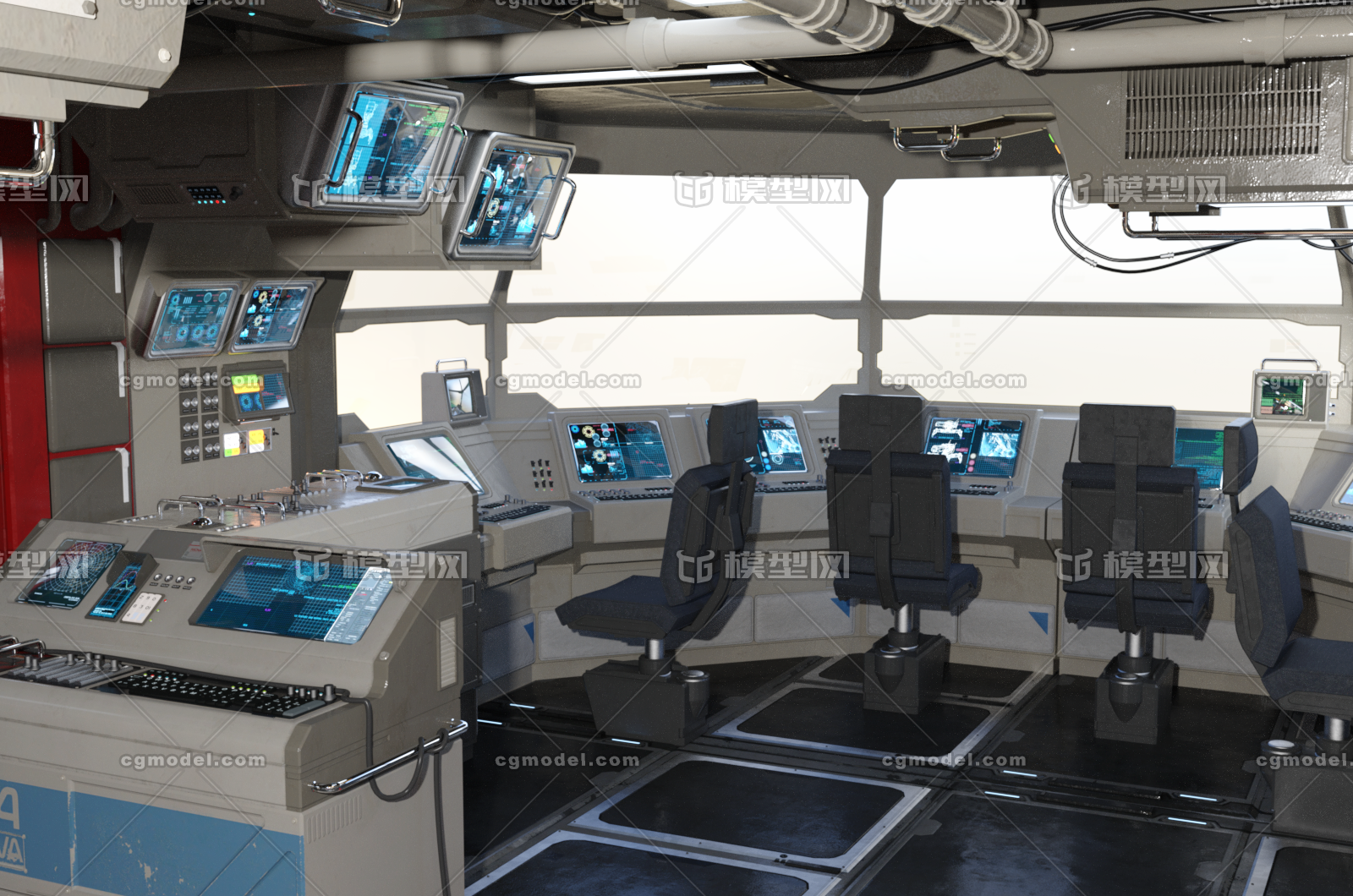 控制室 操控室 实验室 指挥中心 飞船驾驶舱 调度室 飞船内部 中控室
