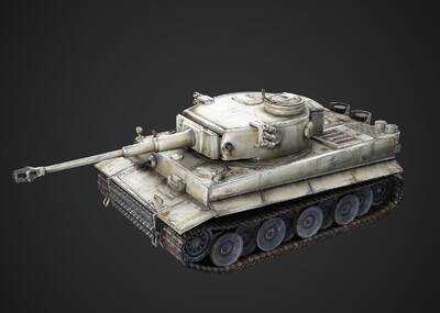 5种涂装 pbr 二战德国虎式坦克 panzer tiger sdkfz181 六号战车