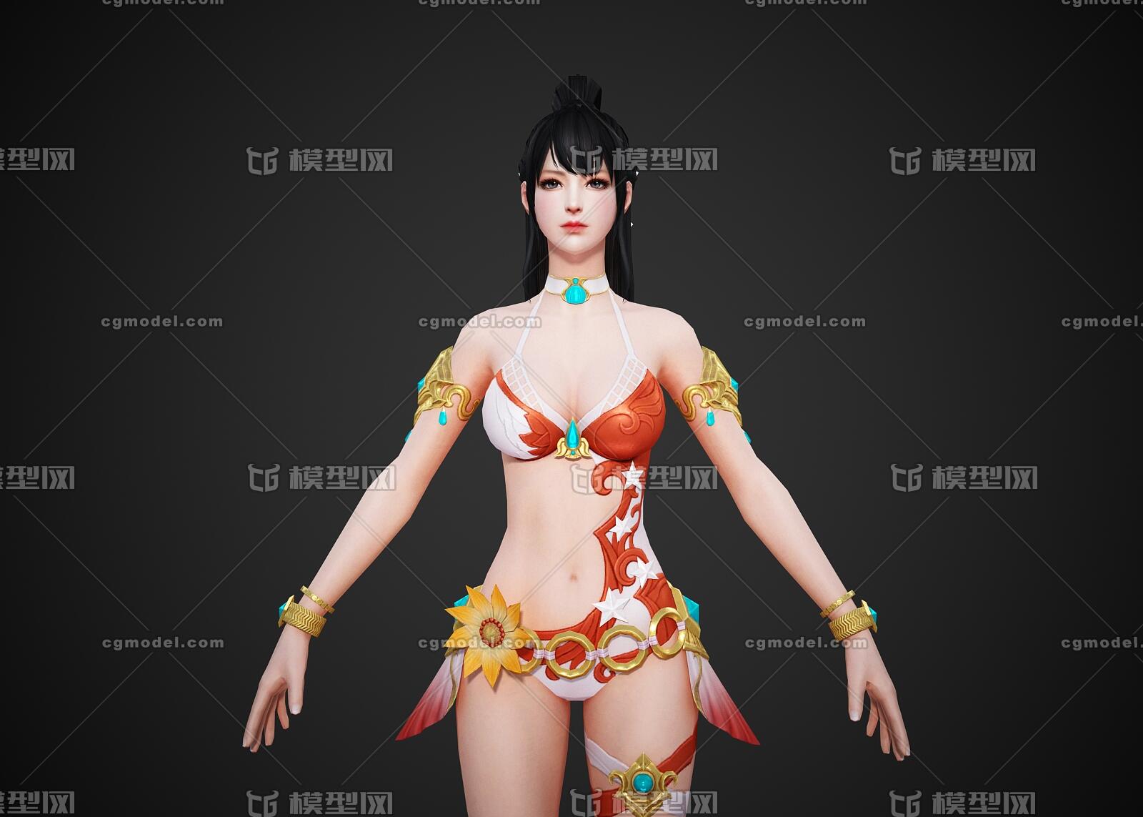 pbr 泳装美女模特 御姐 高挑比基尼 女人 少女 内衣女孩 美女 美人