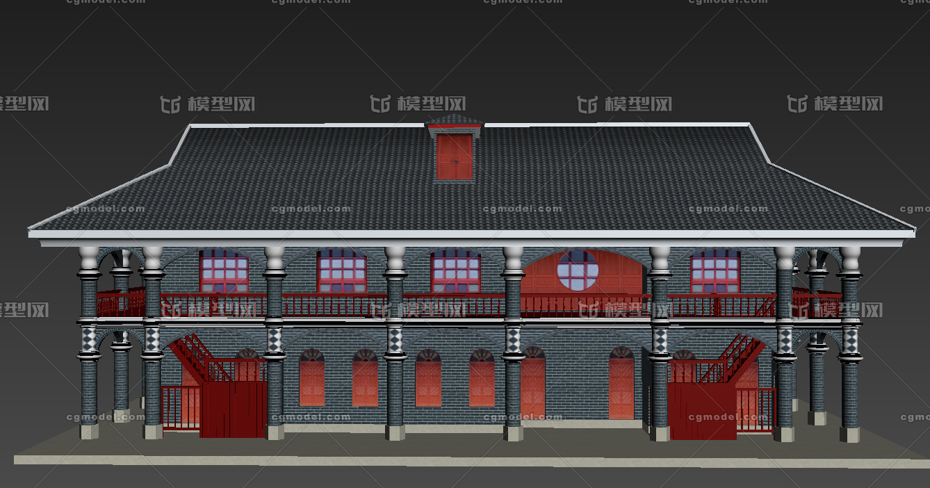 贵州遵义会议会址 纪念馆 景区 虚拟现实3d场景模型 革命旧址 红色