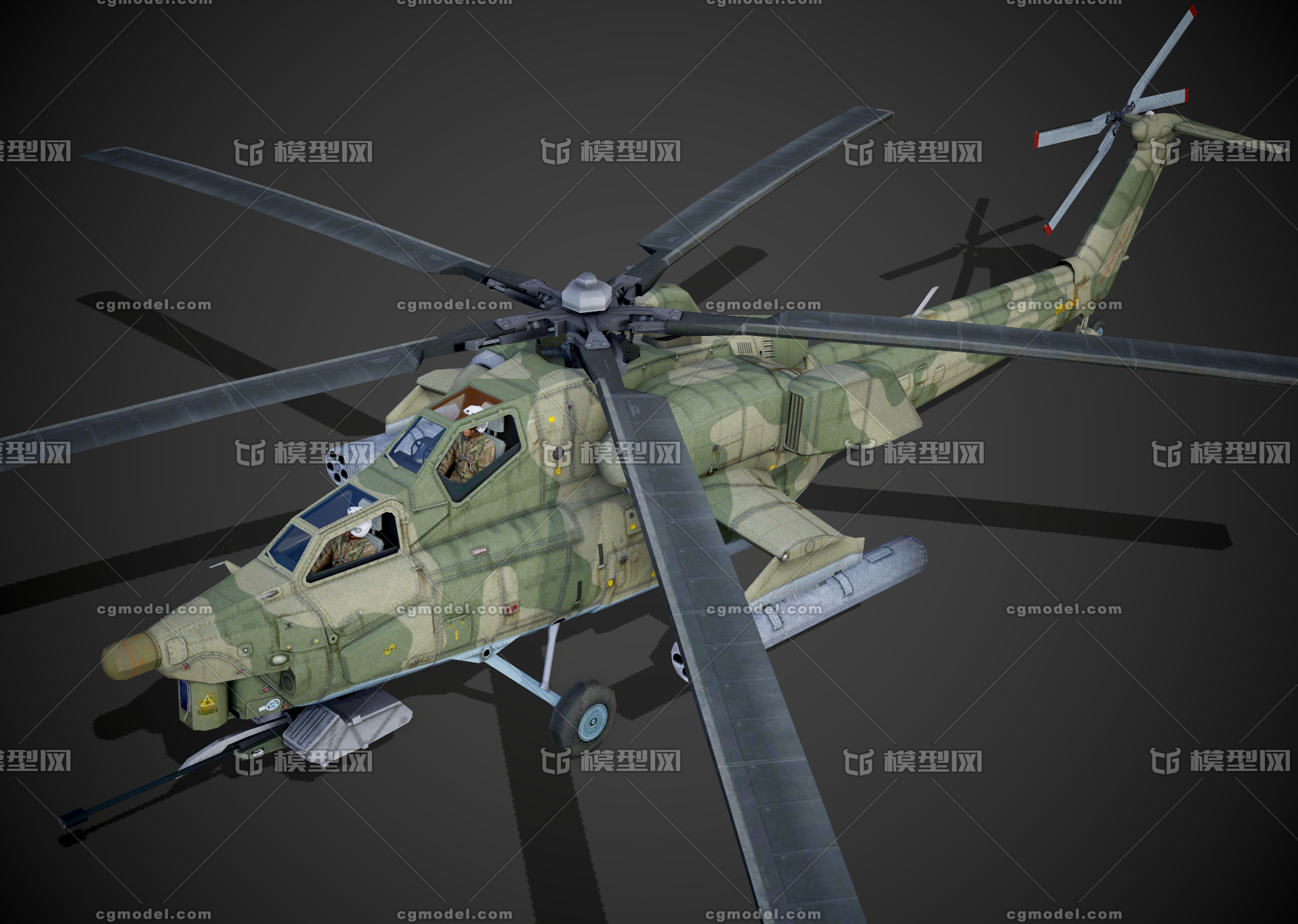苏联 俄罗斯 mi-28n 米-28 单旋翼 多用途武装直升机 米28 mi28