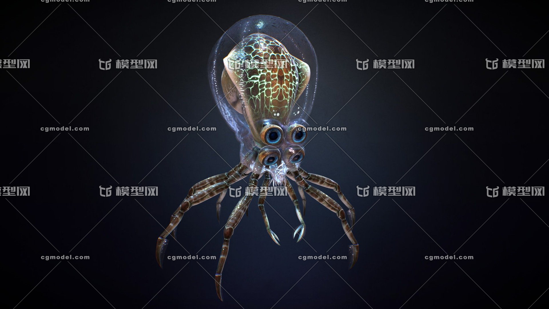 pbr 次时代 海底生物 章鱼 鱿鱼 怪物 怪兽