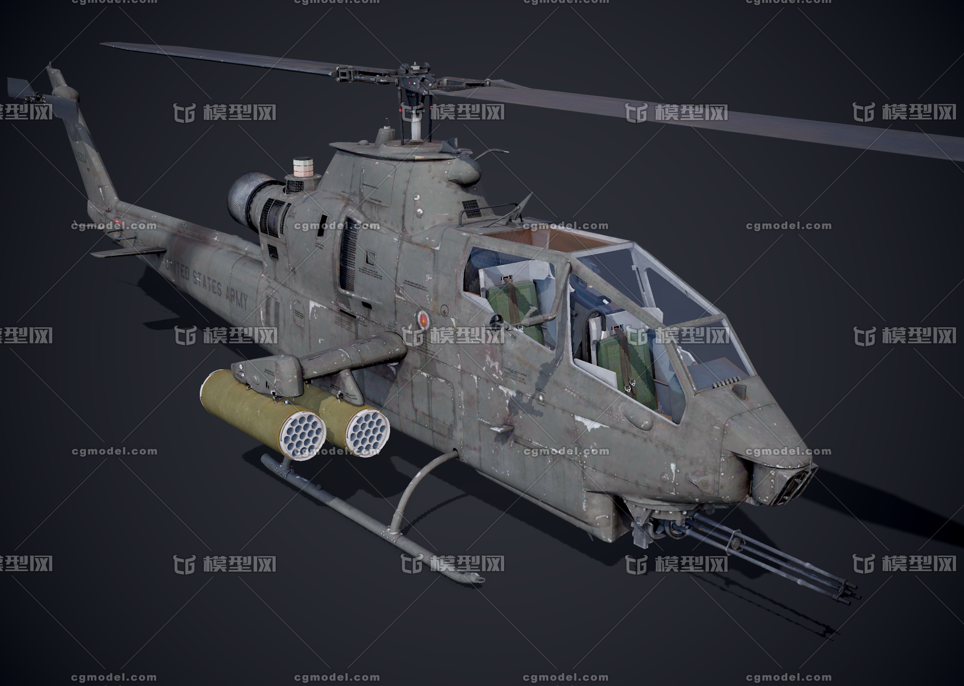 ah-1f 现代化眼镜蛇 美国海军陆战队航空兵专用武装直升机 以色列 多