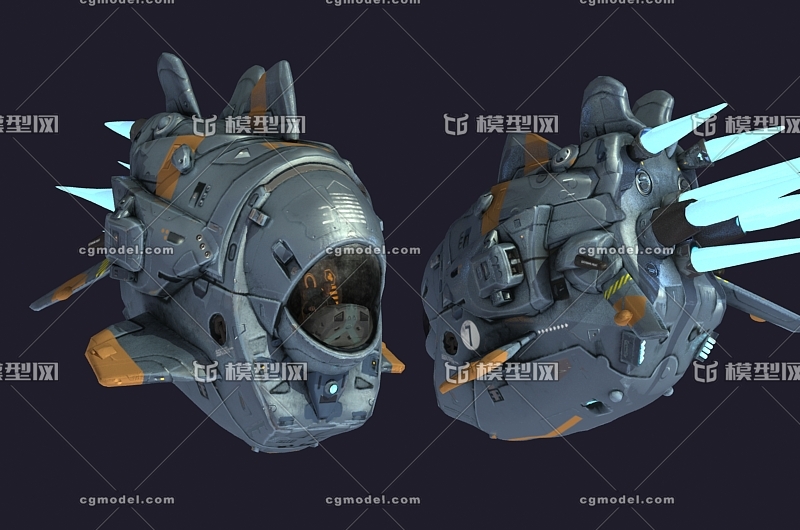 次世代 写实 侦察飞船 飞行器 宇宙飞船 探索号 航天器 科幻战机 宇宙