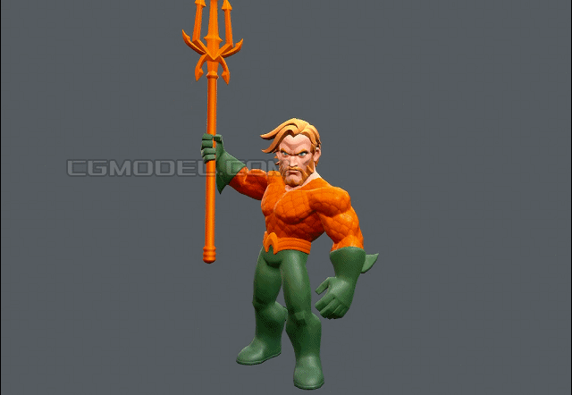 卡通q版海王 aquaman 【15组动画】手绘 dc超级英雄