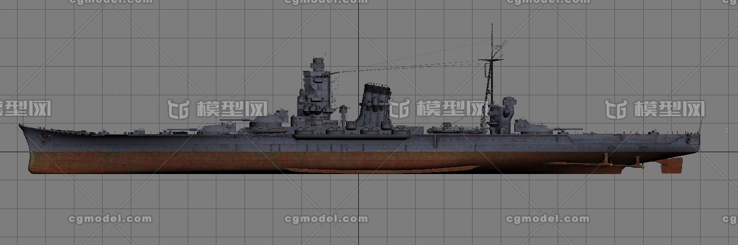 B65 超甲巡非wows 吾妻 Cg模型网 Cgmodel 三维设计师交流互动平台 专注多品类3d模型下载 原创作品分享 软件学习