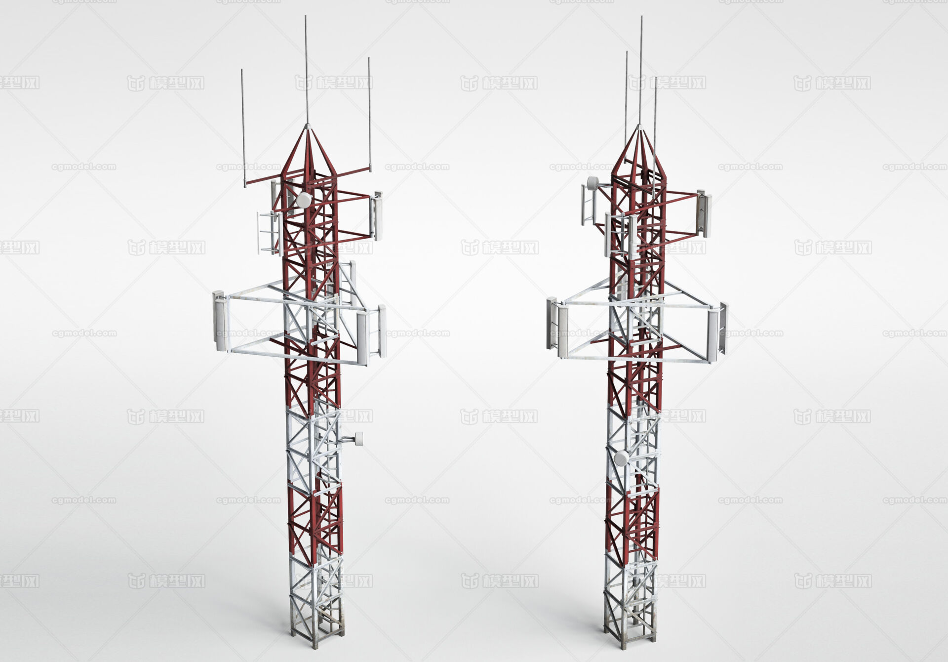 信号塔 网络信号塔 5g基站模型 4g基站模型 移动网络基站模型 移动