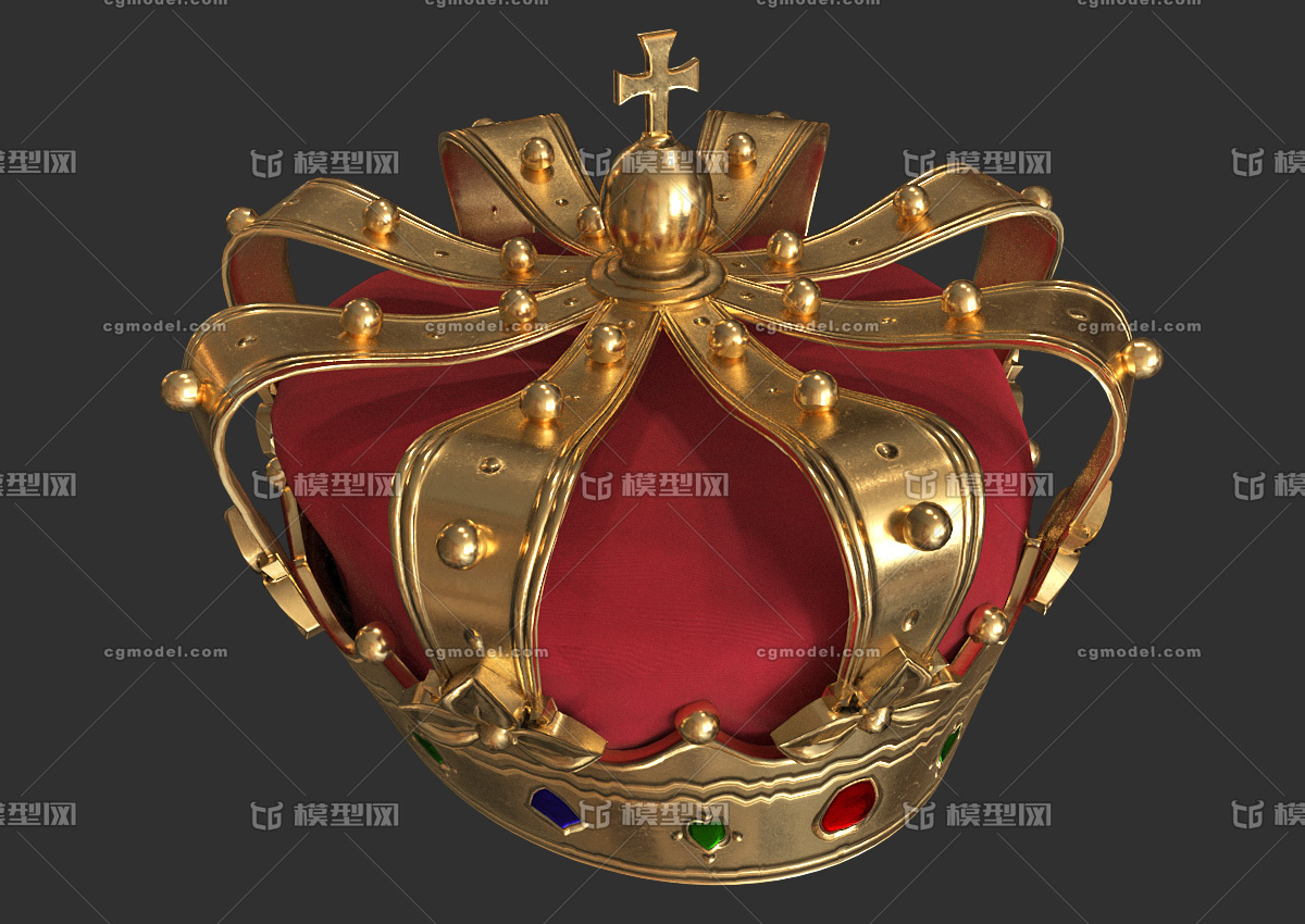 pbr次世代 王冠 皇冠 帝王君王 皇帝帽子 国王金冠 君主加冕 西方