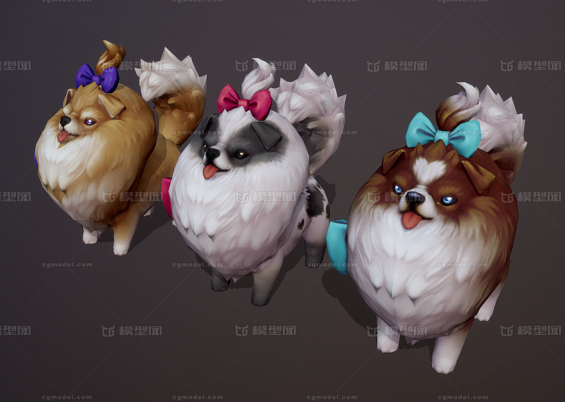 手绘 卡通 动漫 可爱 q版 贵宾犬 贵_加油武汉2020作品_动物哺乳_cg模