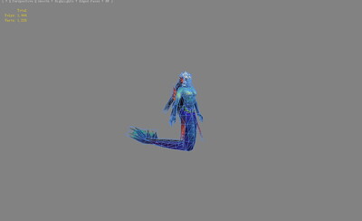 低模 梅杜萨 蛇妖 美人鱼 海怪 水妖鱼妖