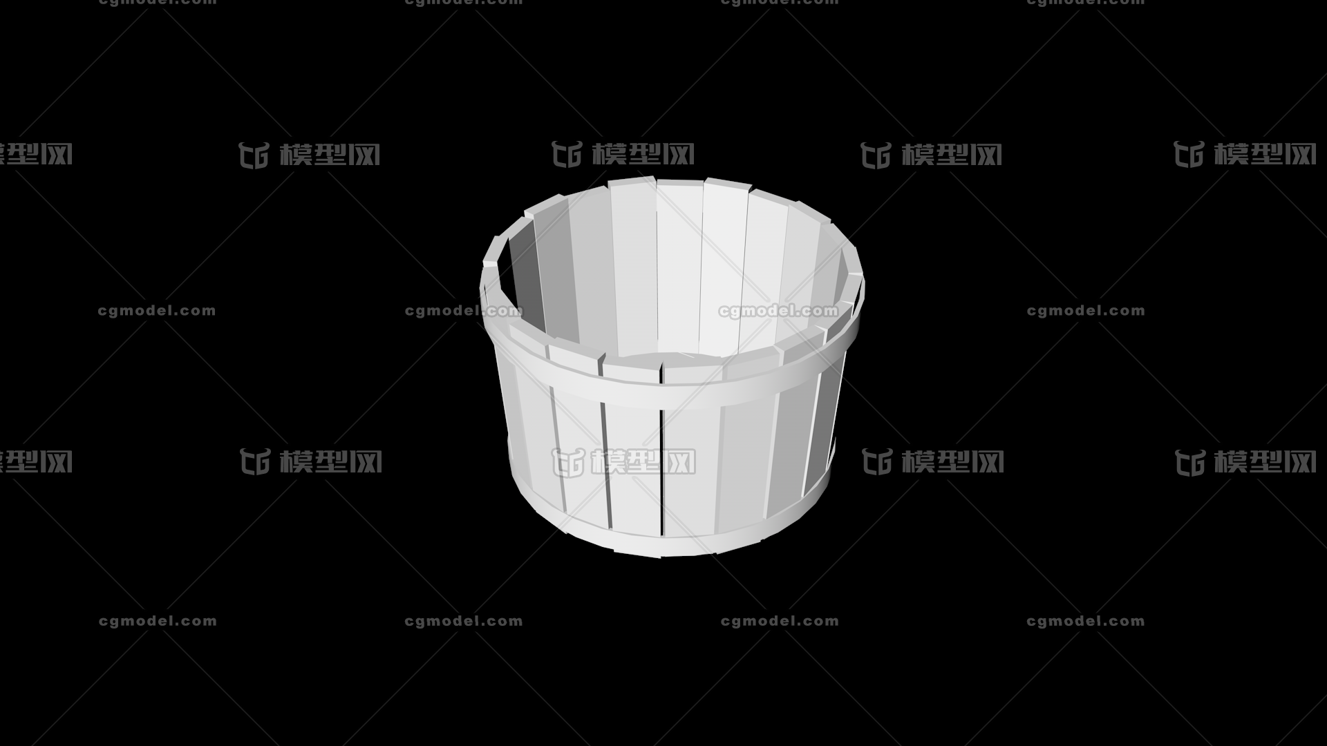 【器皿】木桶_0ld6作品_生活用具杯具器皿_cg模型网