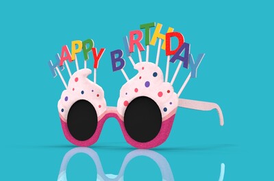 次世代 pbr 生日快乐眼镜 生日眼镜 happy birthday 拍照道具 太阳镜