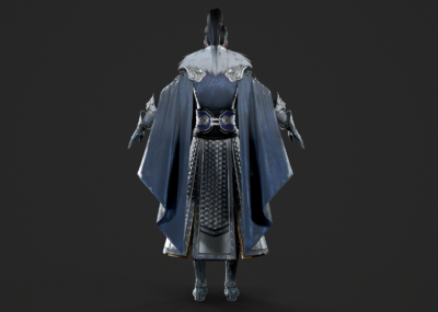 pbr 古代武将 铁甲 盔甲 甲胄 将军 武侠 侠客 帅哥 大侠 古风 汉服
