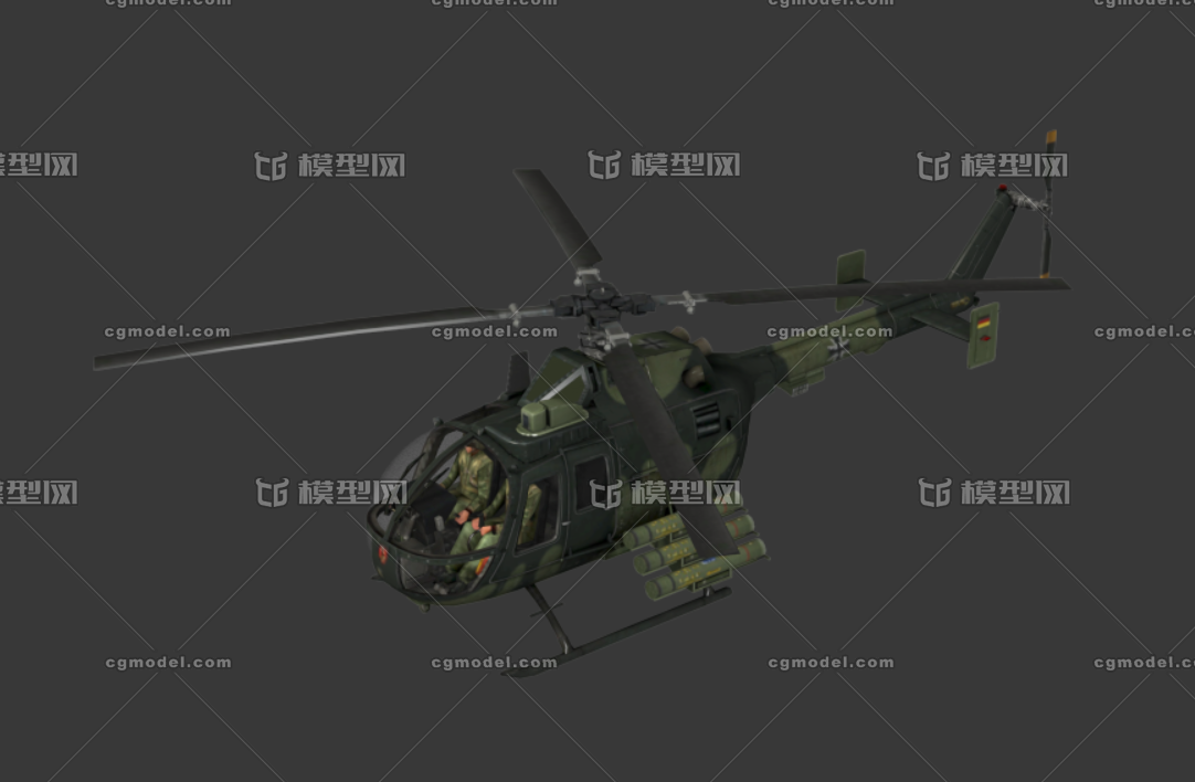 bo105直升机德国多用途直升机
