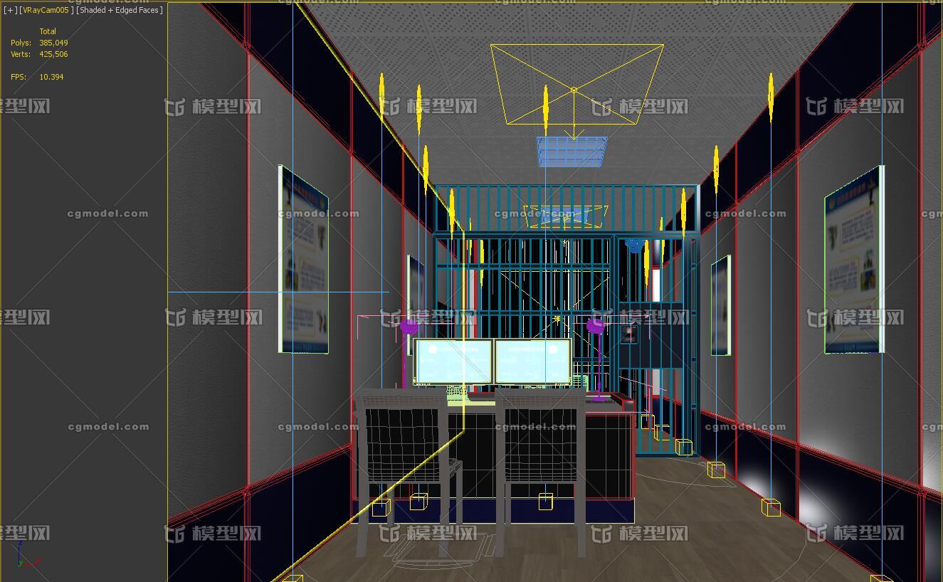 公安局派出所拘留所审讯室看守所 办公空间 工装 霍大爷 Cg模型网