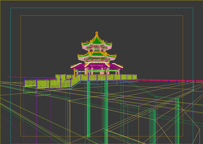 水上古建亭子_一往琴声作品_建筑历史建筑建筑历史建筑_cg模型网