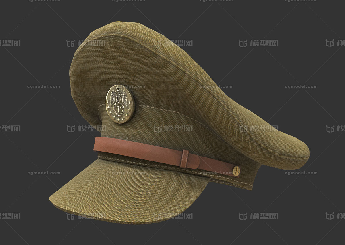 pbr次世代 军帽 军队帽子 军官帽子 制服帽子 军用帽子 士兵帽 长官帽