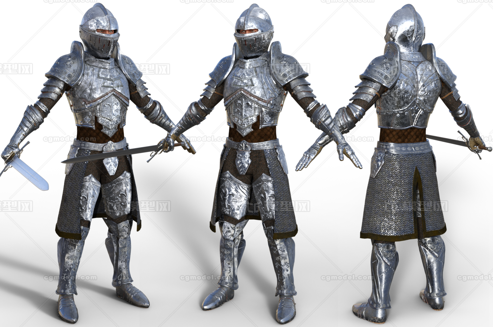 中世纪骑士铠甲 欧洲铠甲 骑士重甲 全身盔甲 哥特式铠甲 防御 防护