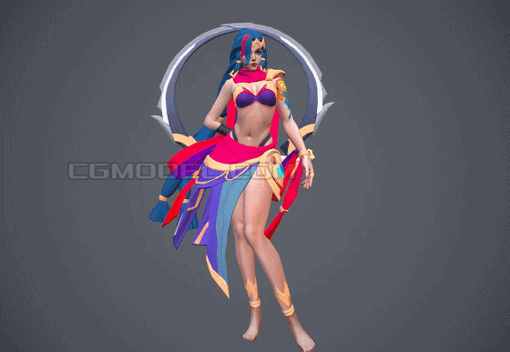 pbr 星月女神 【带动画】次世代 灵魂舞者 星辰女神