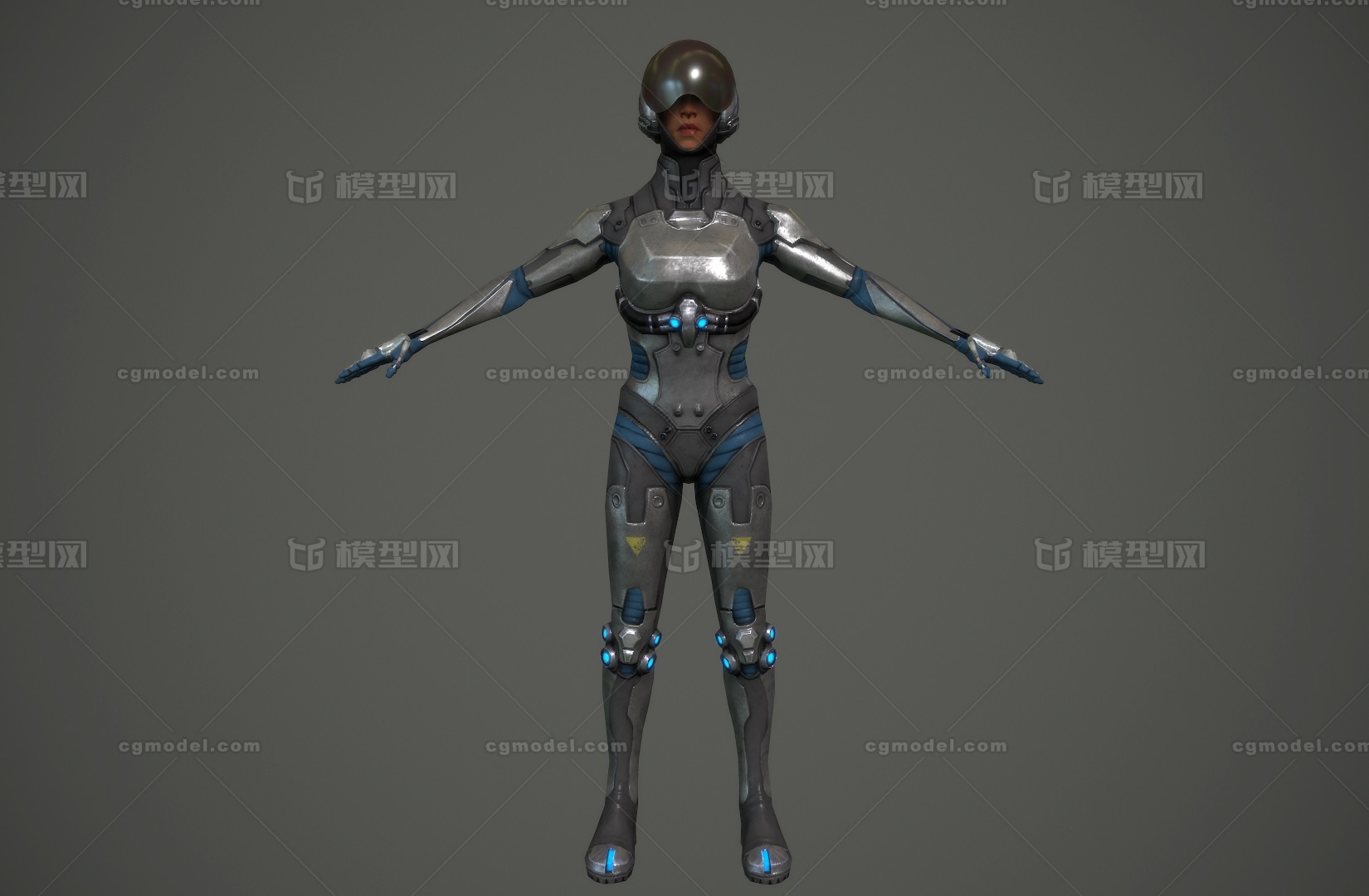 次世代 装甲女奇兵 科幻风格 女战士 未来机器人