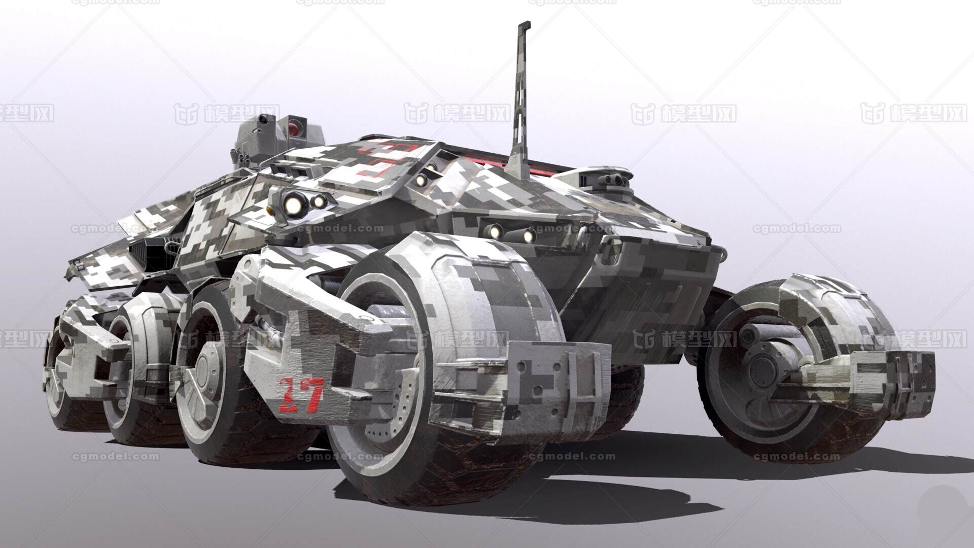 pbr-科幻军事装甲车