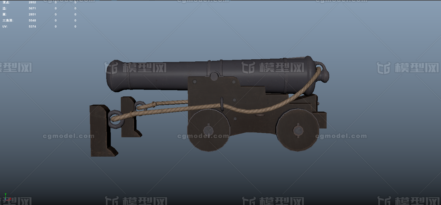 古代大炮模型
