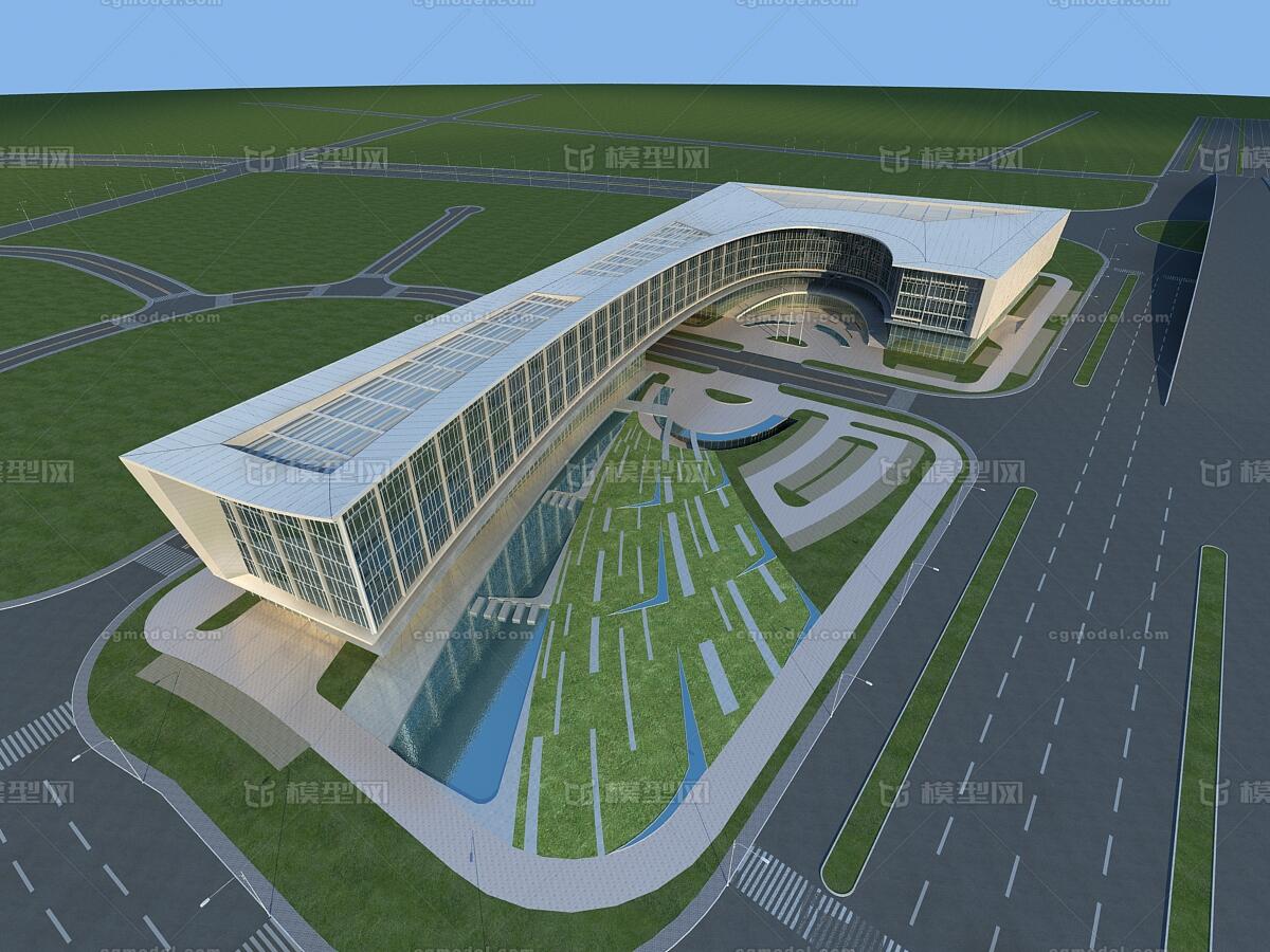 南昌市民中心_chunchun0512作品_建筑公共设施_cg模型网