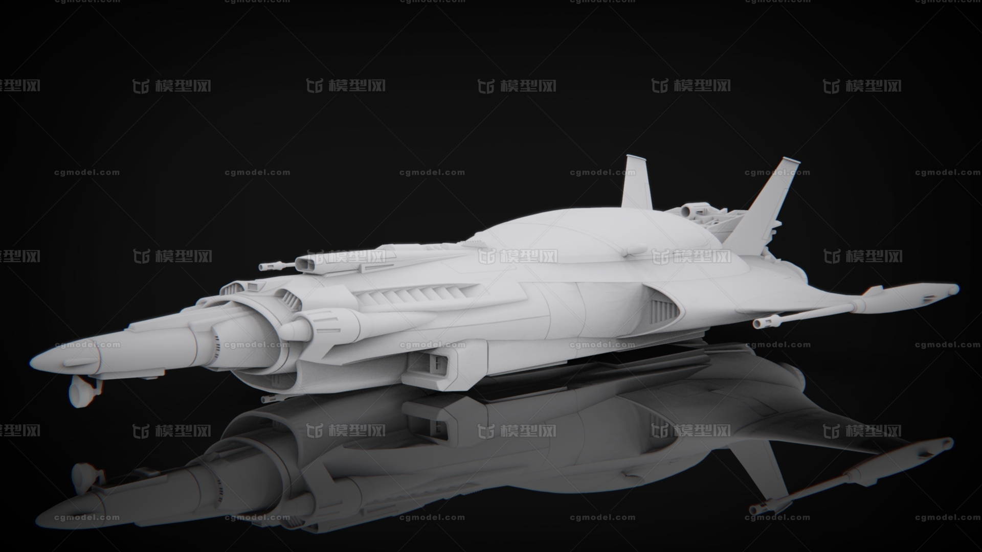 科幻 飞船_华hi作品_飞机/航空器宇宙飞船_cg模型网