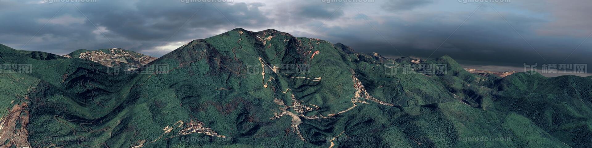 莫干山 天目山余脉 浙江省 山体 大山 山脉 地貌 鸟瞰航拍