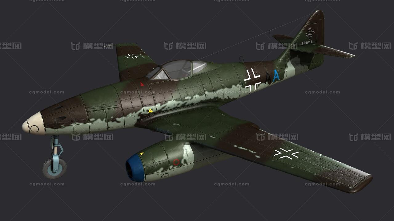次世代二战时期纳粹德国me-262战斗机 德国战斗机 二战德国飞机 喷气
