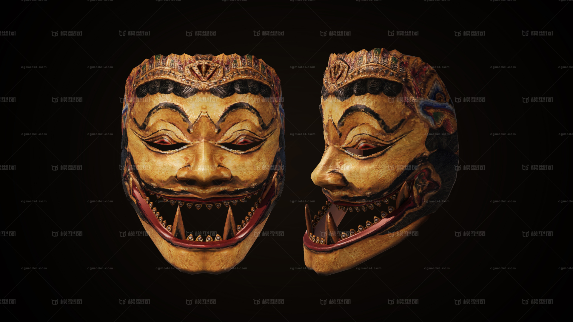 波斯面具 古代面具 巫婆巫医面具 鬼怪面具 恶灵 假面 般若面具 武士