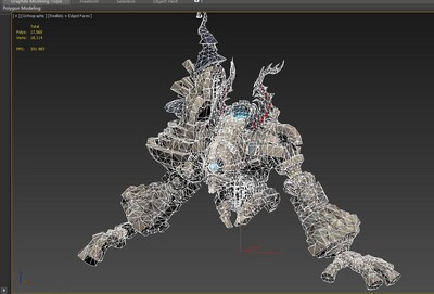 卡通 手绘 巨灵石怪 怪物 巨石怪 boss 石头怪