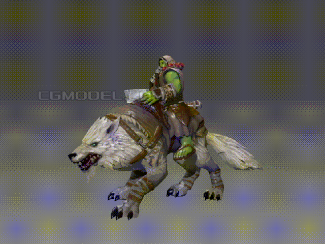 次世代兽人 魔兽 半兽人 领袖 萨尔 毁灭之锤 狼王 带动画