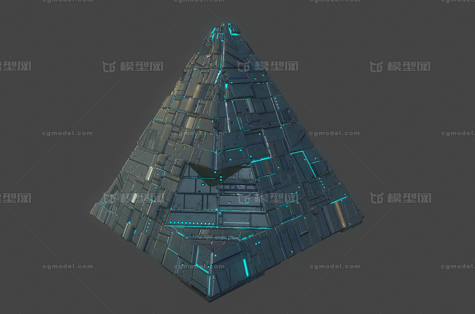 099 pbr次世代 科幻 金字塔 要塞 基地 太空飞船 战舰 堡垒 城市 未来