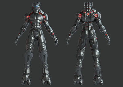 pbr次世代 科幻装甲 机器人 scifi科幻机甲 未来装甲 robot 人形机甲