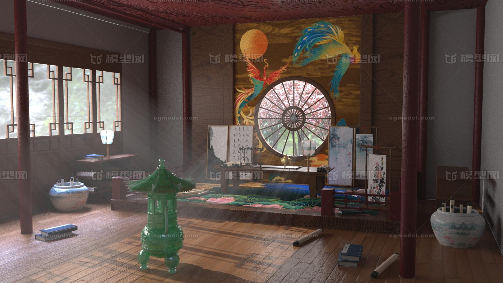 古风装修物品,简约古风装修效果图,仙气古风房间装修图片(第2页)_大山谷图库
