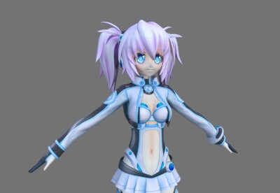 二次元 科幻女孩 少女特工【2k贴图 动漫女孩 scifi