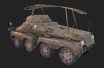 二战 德军 sdkfz232装甲车 轻型装甲车 8轮装甲车 战车 侦查车 搜索车