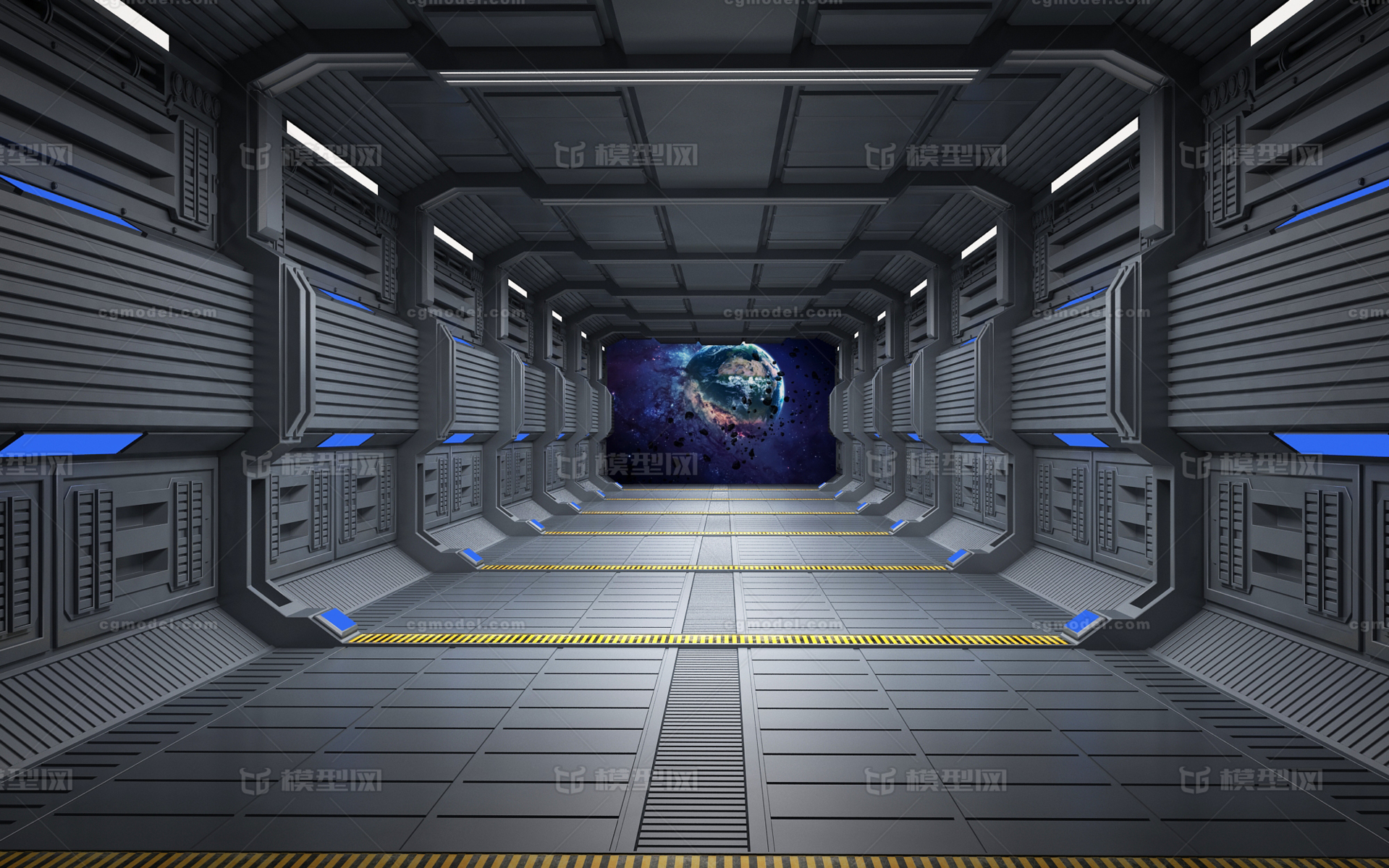 太空舱 科幻 科技 科幻隧道 未来空间 科幻隧道 宇宙飞船船舱 空间站