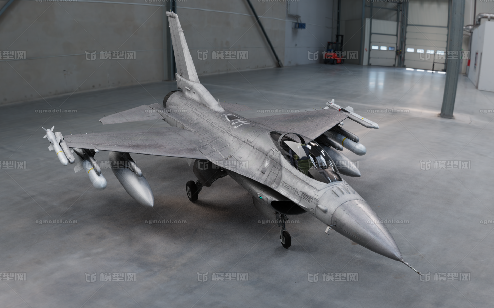 f-16战隼战斗机_stalker_z作品_飞机/航空器军用飞机_cg模型网