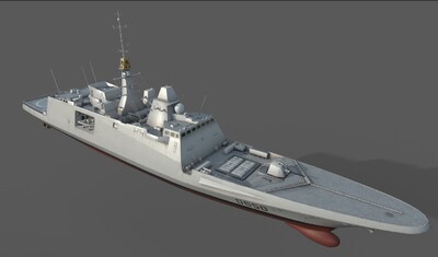 阿基坦级巡防舰 法国海军多功能巡防舰 pbr 次时代4k贴图