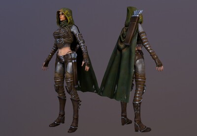 暗影女刺客 弓箭手 次世代 中世纪 女弓箭手 archer