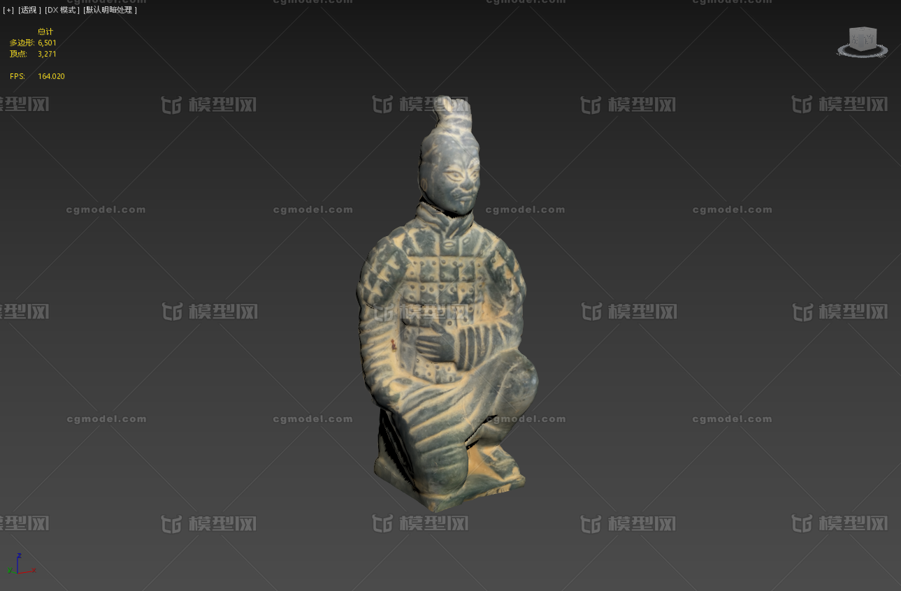 秦始皇兵马俑跪着士兵
