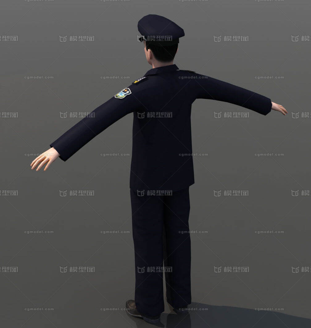 配景 人物 vr 漫游 保安 安保 护卫 制服 角色