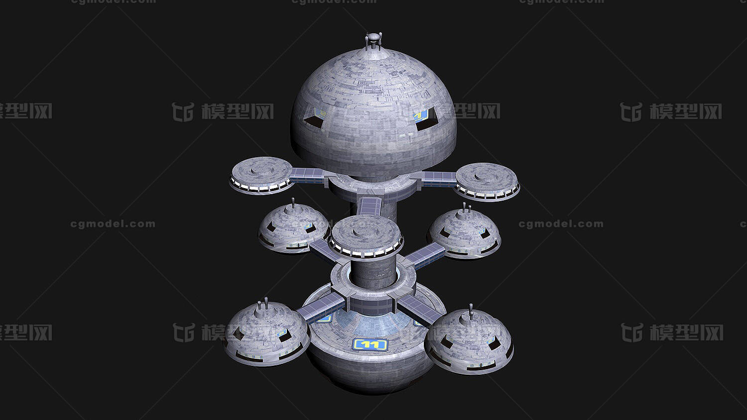 星际迷航 科幻太空站基地 星际战舰 科技飞船 航空母舰 未来 赛博朋克